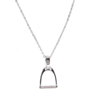 Stirrup Horse Pendant Equestrian Necklace