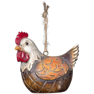 Chicken Ornament (Multiple Colors Available)