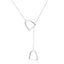 Stainless Steel Double Horse Stirrup Necklace (Gold or Silver)