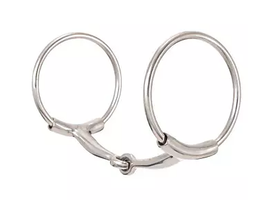 Western Smooth Snaffle Pinchless Snaffle O-Ring Bit - Used