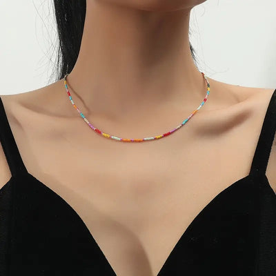 Colorful Beaded Necklaces (Multiple Colors Available)