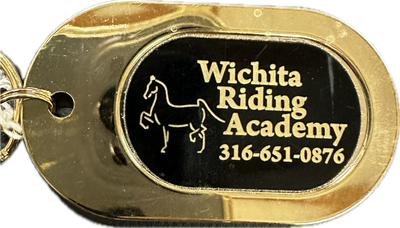 Wichita Riding Acadamy Gold Keychain