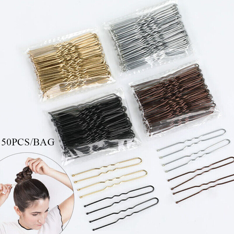 U-Shaped Metal Hair Clips (Multiple Sizes And Colors Available)