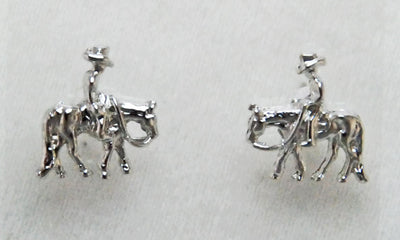 The Finishing Touch - Western Horse Earrings WESTERN HORSE EARRINGS SILVER HER9900