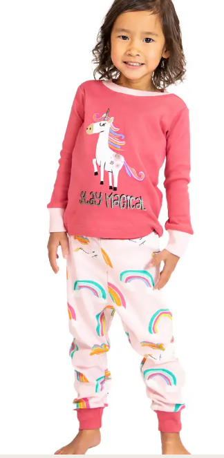 Lazy One - Magical Unicorn Kid's Long Sleeve PJ's 🦄