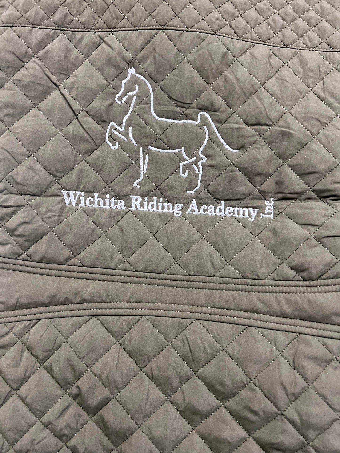 Wichita Riding Academy Ebroidered Ladies Vest (Available in Hunter Green)