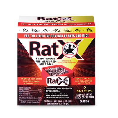 Ecoclear Rat X Ready Bait Trays - 3 Ounces 2 Pack