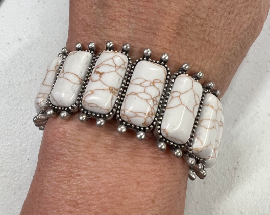 White Stone Bracelet