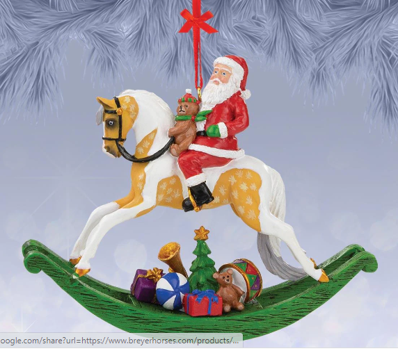 Breyer Rocking Horse Santa Ornament (2021)