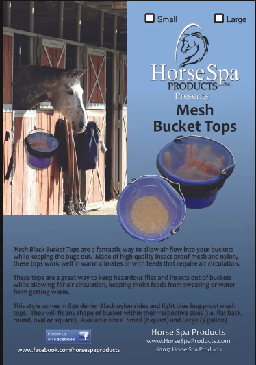 Horse Spa Products Mesh Bucket Tops