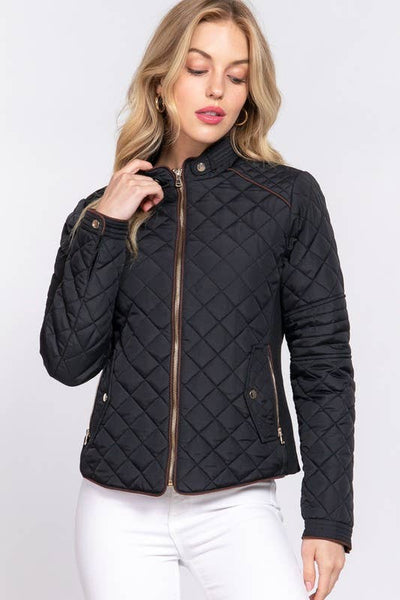 Wichita Riding Academy Embroidered Quilted Padded Jacket