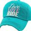 AWST Int'l "Live, Love, Ride" Hat