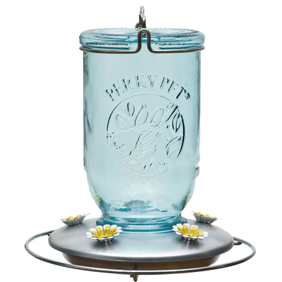 Perky-Pet Humming Bird Feeder Mason Jar 32 OZ