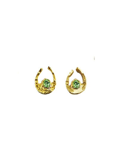 The Finishing Touch - Mini Horseshoe Gold Earring