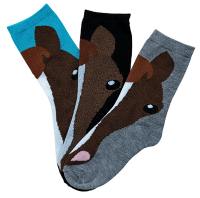 AWST Int'l Ladies' Horse Face Crew Socks